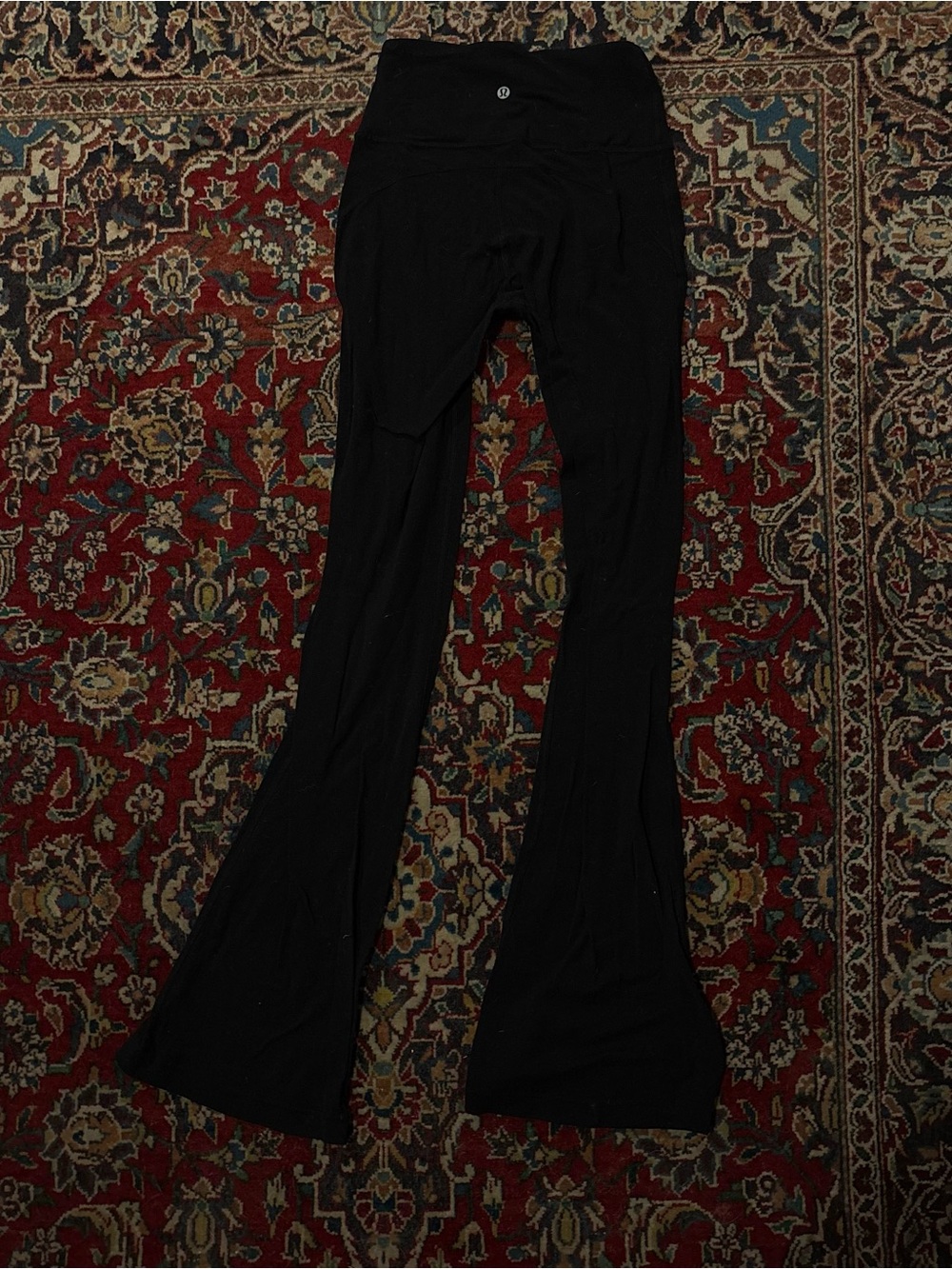 lululemon athletica Black Flare Leg Yoga Pants